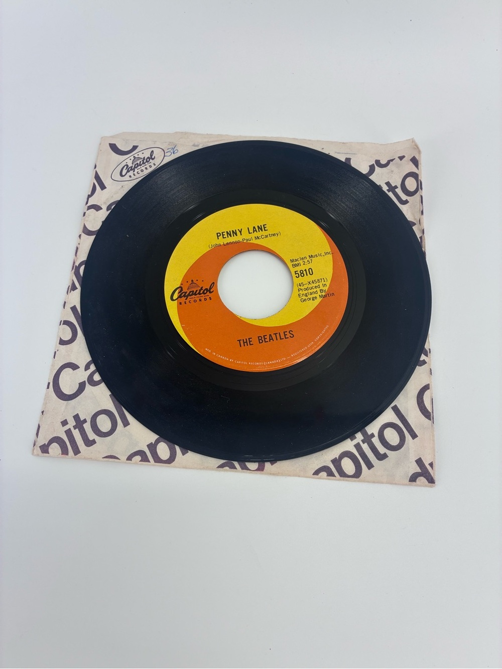 The Beatles VTG Vinyl Record